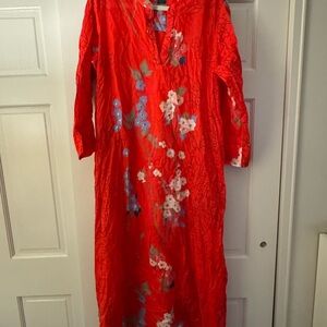 Natori Red Floral Lightweight Night dress